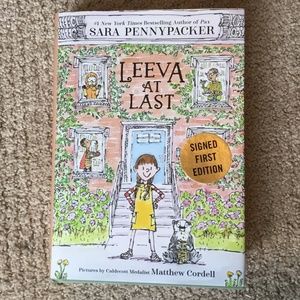 SIGNED FIRST EDITION! Leeva at last by Sara Pennypacker, Hard back! NWOT